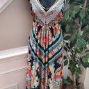 Style & Co . Women's Multicolor Polyester V-Neck Sleeveless Long Maxi Dress Size S Photo 0