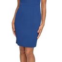 DKNY NWT  Stretch V-Neck Short Sleeve Sheath Dress Cobalt Blue SZ-14 Photo 0