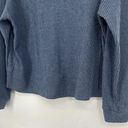 Freely Ribbed Knit Cropped Sweater Top Slouchy Drop Shoulders Blue Size M Size M Photo 7