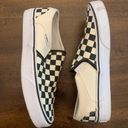 Vans  Classic Slip On Checkerboard Women’s 7.5 Checkered Black White Sneakers Photo 2