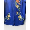 Bob Mackie  Womens Cardigan Artsy Sweater Blue‎ Art to Wear Embroidered Small Photo 2