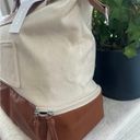 NWOT Graf Lantz carry on weekender bag canvas and vegan leather TOTE Photo 3