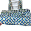 Vera Bradley  Riviera Blue purse/handbag, 2008 pattern, geometric, medium sized Photo 7