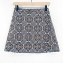 Urban Outfitters COOPERATIVE x  Skirt Size 10 Mini Printed Blue Pattern Zipper Photo 1