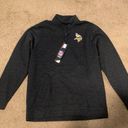 NFL Team Apparel Mens Vikings Apparel Quarter Zip Photo 0