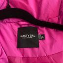 Nasty Gal Hot Pink Puffer Coat Photo 6