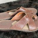 Born concept BOC  Brown Slide Sandals Toe Strap Cushioned Comfort Womens 9 Photo 2