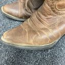 Justin Boots Justin McKayla leather stampede western cowboy boots brown tan 7.5 Photo 12