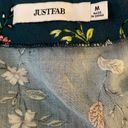 JustFab Teal Floral Sundress Photo 1