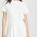 Vince  OFF-WHITE SIDE-TIE MINIDRESS XS X-Small Cotton Jersey Dress Photo 1