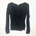 Bar III  Wool Blend Wrap Black Sweater XS Photo 1