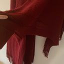 Apt. 9 Dark Red Fringe Cardigan Photo 3