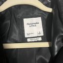 Abercrombie & Fitch Long Vegan Leather Coat Photo 1