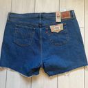 Levi’s NWT Levi's 501 Womens High Rise Frayed Raw Hem Button Fly Shorts Plus Size 20W Photo 8