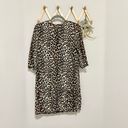 Equipment Femme Aubrey Silk Cheetah Print Shift Dress S Photo 4