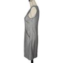 Theory  Sleeveless Wool Blend Sheath Dress Gray Size 4 Photo 2