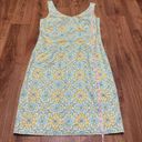 Vintage Blue Escada ML Womens  Yellow Cotton Sheath Dress Size 42 US 10/12 Photo 11