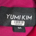 Yumi Kim  Shannon Pink Fuschia Velvet Long Sleeve Mini Dress Size Medium Photo 5