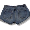 American Apparel  Jeans Denim Shorts Size 25 Cuffed Cut Off Mini Shorts Cheeky  Photo 1