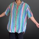 Vintage 1980s candy stripe shirt Photo 1