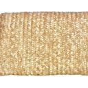 Shiraleah Fortuna Wheat/Cream Straw Raffia Envelope Pom Pom Clutch Bag Photo 2