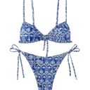 NWOT Women Boho 2 Piece Swimsuit Self Tie
Spaghetti Strap String Bikini Set #370 Size M Photo 4