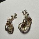 GF 1/20 12K  Faux Pearl Gold Tone Vintage Clip On Clip-on Earrings Photo 3