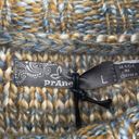 prAna  Autum Rein Turtleneck Sweater Chunky Knit Ombre Blue Tan NEW Womens Large Photo 5