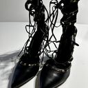 Wild Diva Lounge Studded Black Strappy Heels size 10 Brand New Photo 0