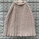 Vintage Erichsen crochet poncho cape oatmeal cream Size L Photo 3