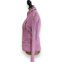 Ideology  Berlin Pink Suede Leather Moto Jacket Women's Size XS Photo 5