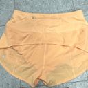 Lululemon Orange  Speed up Shorts Photo 3