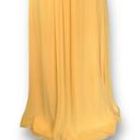 Cache Vintage  Dress Yellow Convertible Strap Jewel Open Bow Detail Back Maxi Photo 5