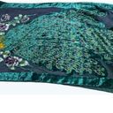 Decorated Originals Scarf with Fring Crushed Velvet Peackcok and Floral … Photo 5