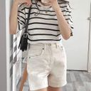 ZARA High Waisted Denim Shorts Photo 0