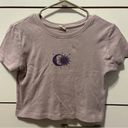 The Moon Sun &  Purple Cropped Tee Photo 1