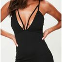 Missguided Strappy Scuba Bust Bodycon Dress in Black Photo 10