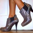 Guess  glitter heel booties sparkle sequin size 8.5 Photo 0