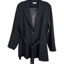 Good American NWT  Trench Blazer Jacket Belted Black 7 Plus Size 4XL Photo 2