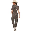 Fantastic Fawn  Skull and Star Short Sleeve Jumpsuit in Dark Green Photo 2