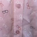 Como blu pink novelty, print eyeglasses button Photo 3