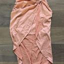 Camila Coelho  Women's Pink Ruched High Low Hem Wrap Skirt Size Small Photo 0