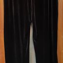 J.Jill  Women Black Velour Flare Leg Pull On Dress Pants Photo 1