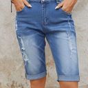 Bermuda Blue Faded Denim  Shorts M Photo 0