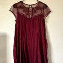 Lucy in the Sky Lace maroon dress Photo 0