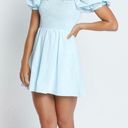 Showpo Light Blue Linen Dress Photo 1