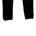 MOTHER Denim The Insider Crop Step Fray Jeans in Not Guilty Black Size 30 Photo 5