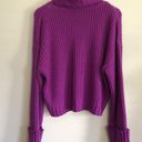 Nine West  Purple Turtleneck Sweater Size M Photo 6