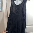 No Boundaries  Black Basic Back Cut Out Tank Top / Swim Suit Cover Up Size Large Photo 4