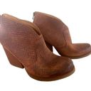 Kork-Ease  KORKS Brown Snake Gemini Leather Booties Photo 0